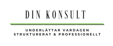 Logga för Din Konsult, som underlättar vardagen strukturerat och professionellt.